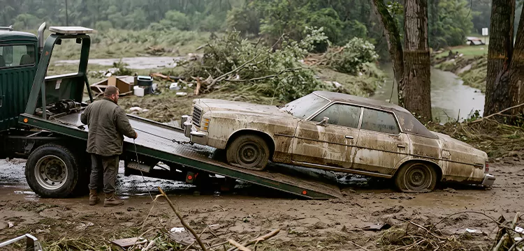 Flood-Damaged Junk Car Disposal in New York