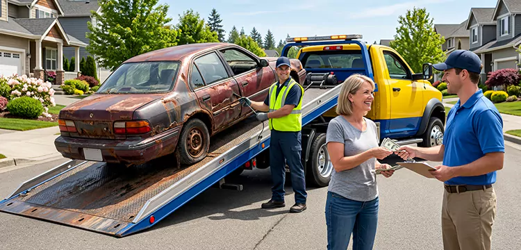 Water-Damaged Scrap Car Removal in New York